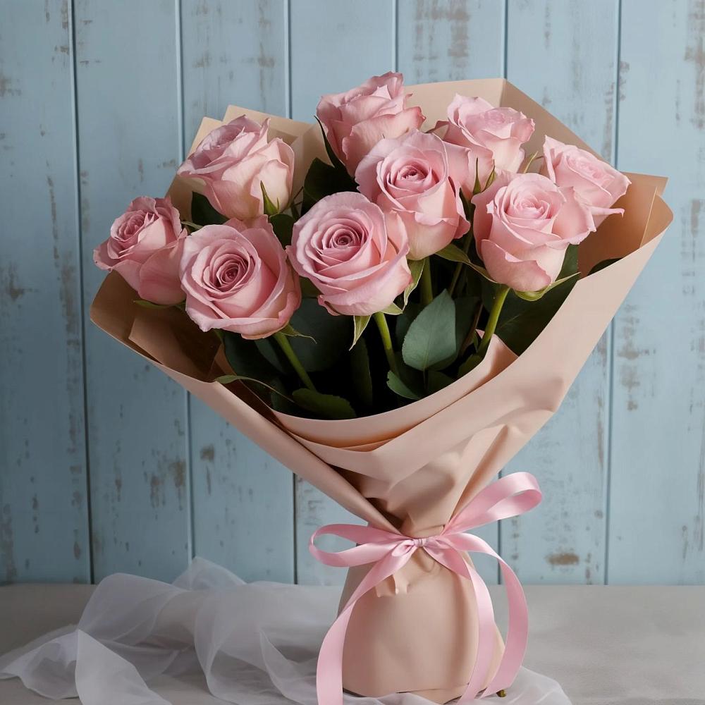 Букет цветов из: Розы в Латной