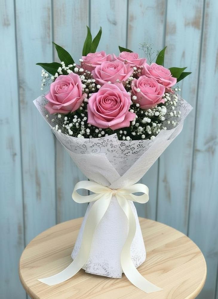 Букет цветов из: Розы в Латной