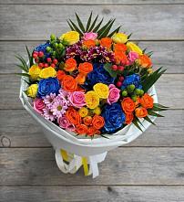 Букет цветов из:  Розы и Хризантемы в Латной