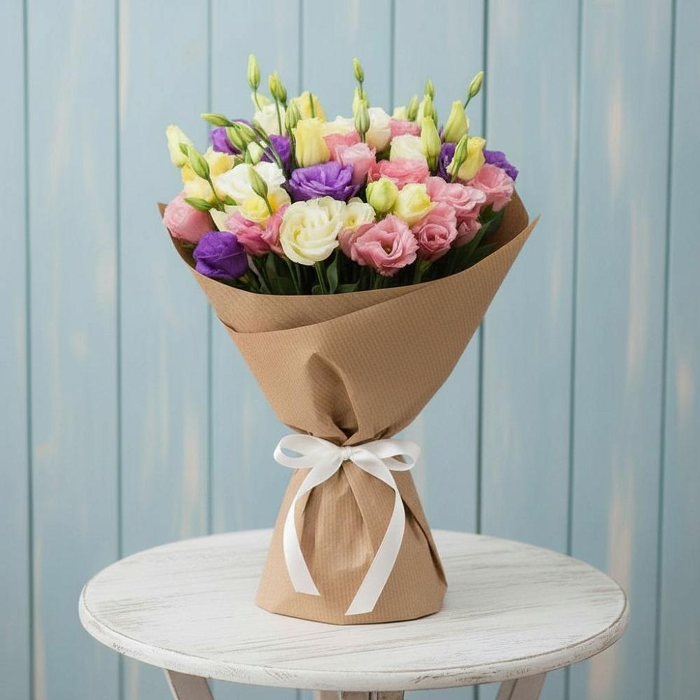 Букет цветов из: Лизиантусы в Латной