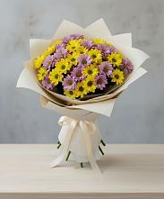 Букет цветов из:  Хризантемы #REPLACE_PRED# Латной