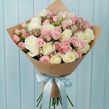Букет цветов из:  Розы в Латной