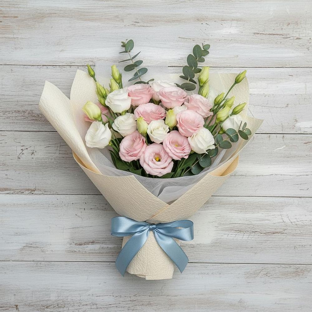 Букет цветов из: Лизиантусы в Латной